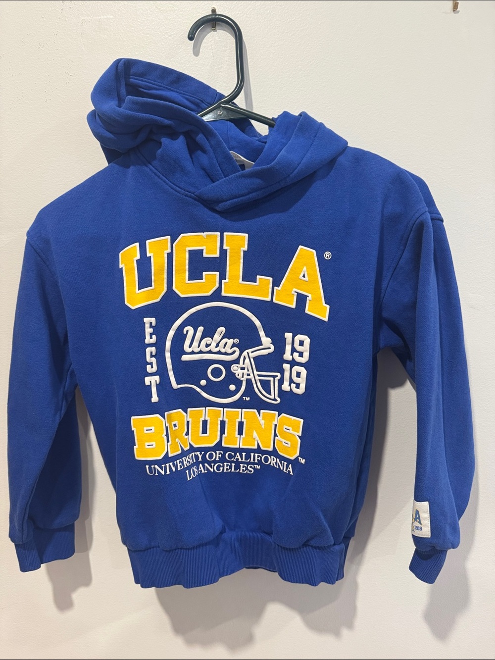 H&M Royal Blue UCLA Bruins Hooded Sweatshirt with Yellow Graphics